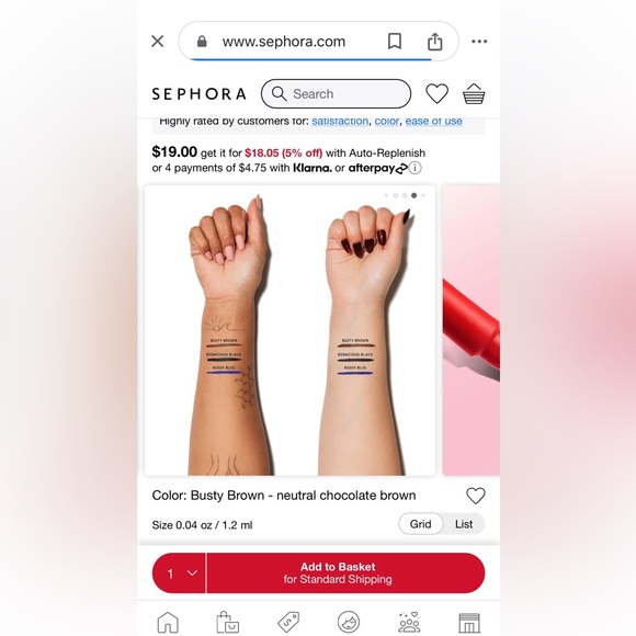 NWT Patrick Starr point made waterproof busty brown eyeliner - Picture 5 of 5